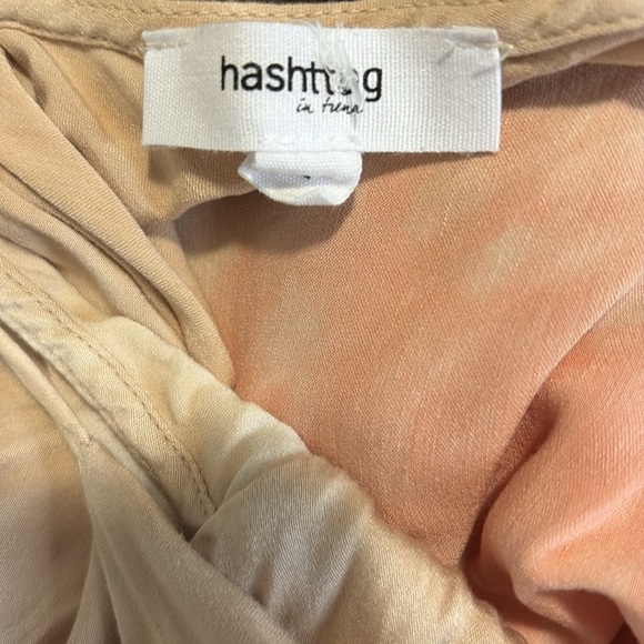 Hashtag Large drape neck asymmetrical tie dye slip dress - Picture 6 of 6